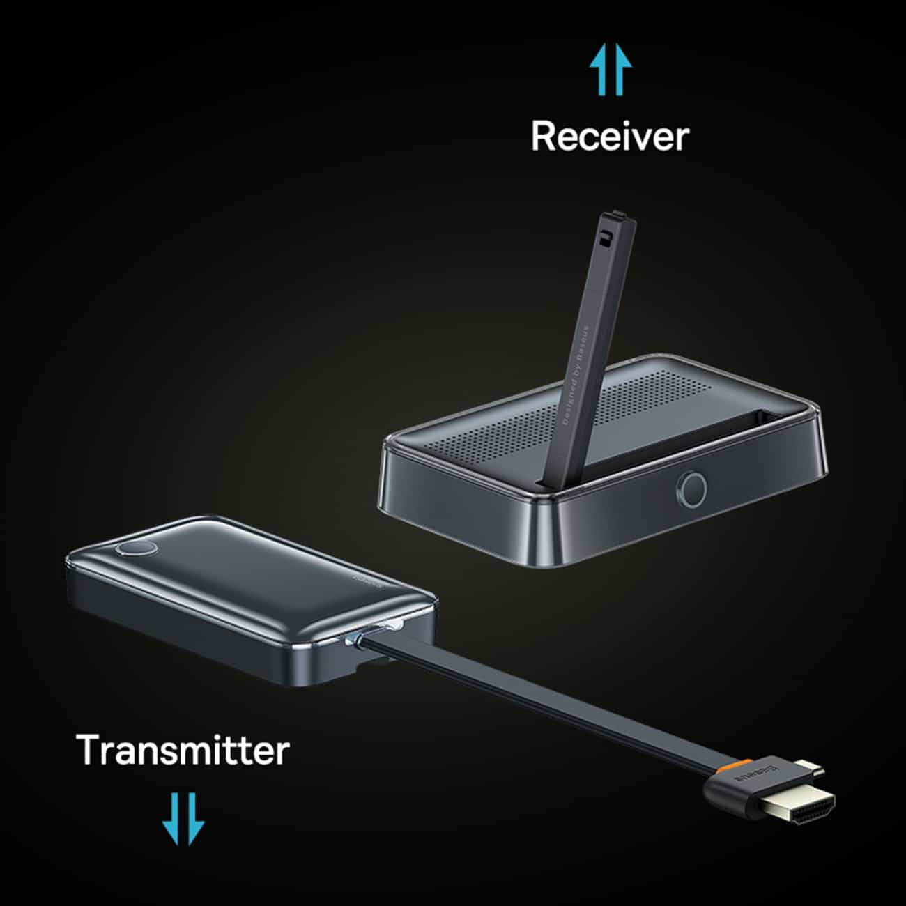 Baseus Set of Transmitter and Receiver for Wireless HDMI 4K 30Hz (Black) (WKGQ050013) 19
