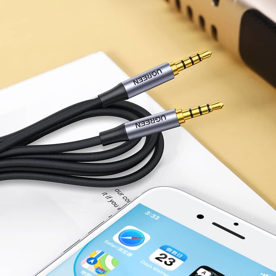 Ugreen cable AUX mini jack 3.5mm cable (male) - 3.5mm mini jack (male) 2m black (AV183) 7