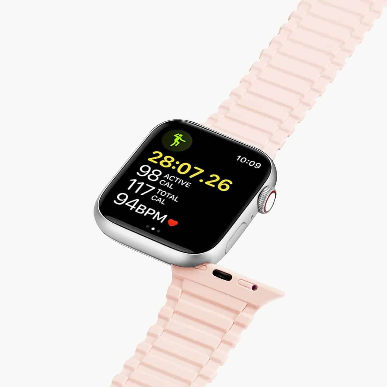 Dux Ducis Dux Ducis Apple Watch Strap (έκδοση Armor) - θήκη για Apple Watch Ultra / SE 8 7 6 5 4 3 2 1 42 χλστ - Ροζ 4