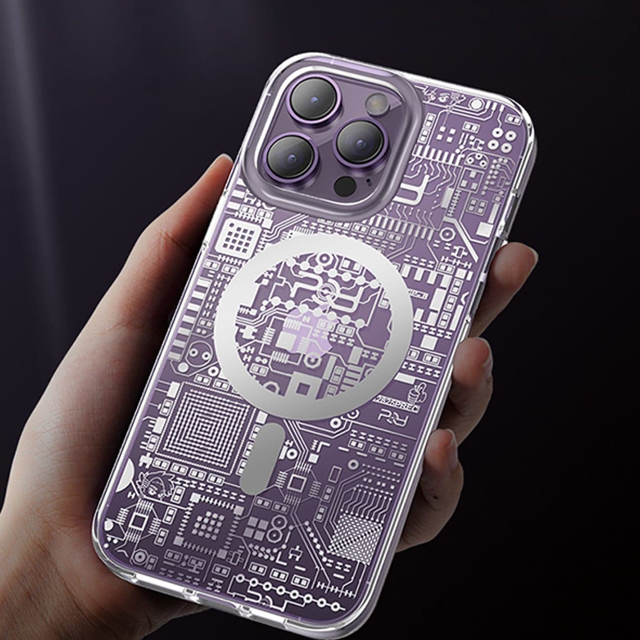 Kingxbar PQY Geek Series - θήκη για Apple iPhone 14 - Ασημί 11