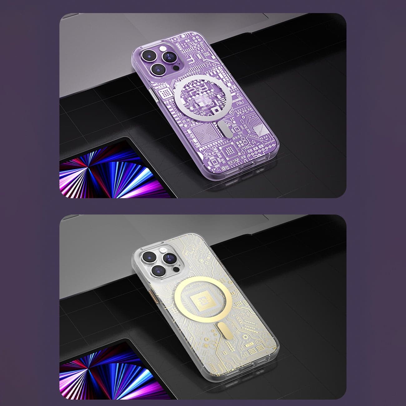 Kingxbar PQY Geek Series - θήκη για Apple iPhone 14 - Ασημί 12