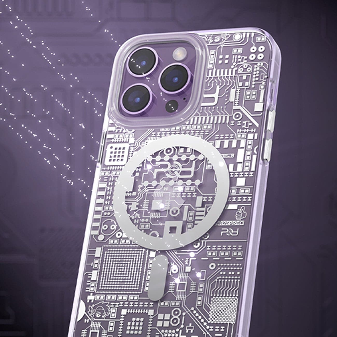 Kingxbar PQY Geek Series - θήκη για Apple iPhone 14 - Ασημί 7