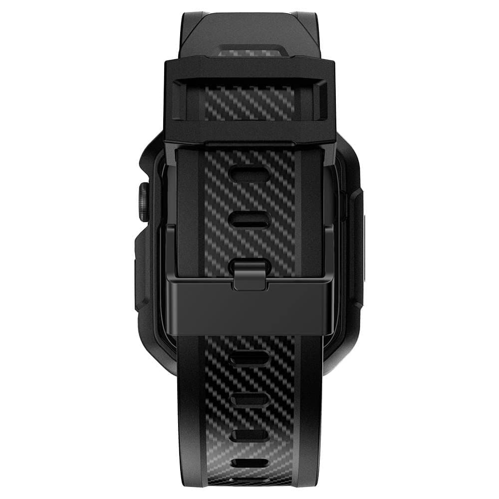 Kingxbar CYF537 2in1 Armored Case for Apple Watch SE/8/7/6/5/4/3/2/1 (45/44/42 mm) with black strap 4