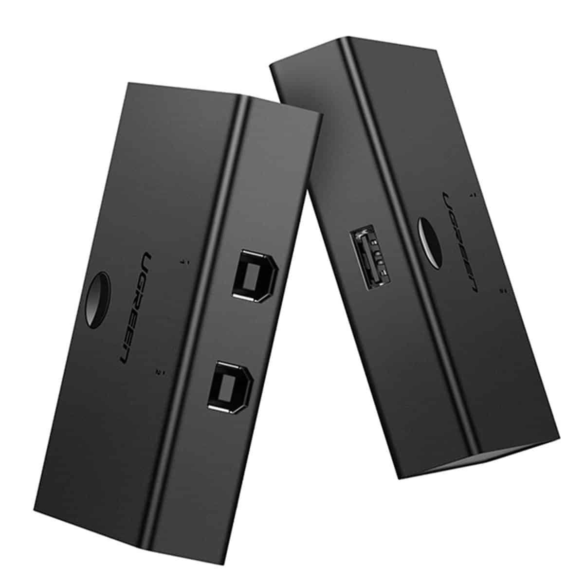 Ugreen switch switch 2xUSB-B - USB-A Μαύρο (30345)