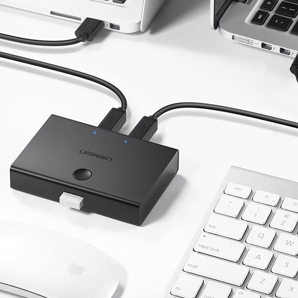 Ugreen switch switch 2xUSB-B - USB-A Μαύρο (30345) 4