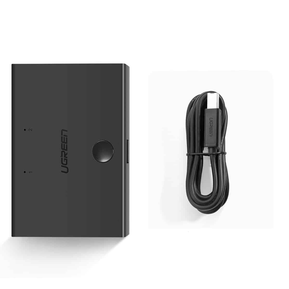 Ugreen switch switch 2xUSB-B - USB-A Μαύρο (30345) 7