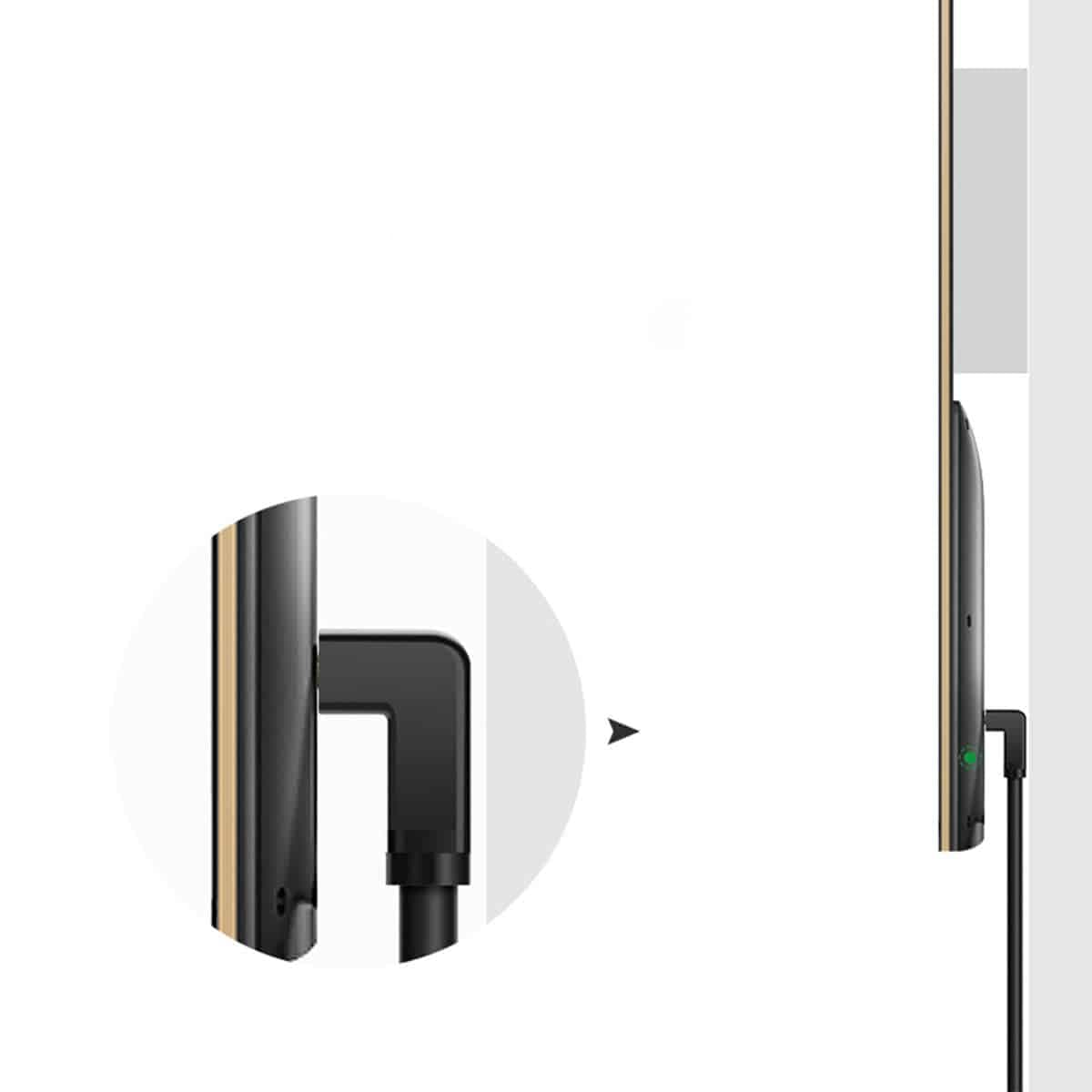 Ugreen angled HDMI cable (90°) 4K 2m Μαύρο (HD103) 3