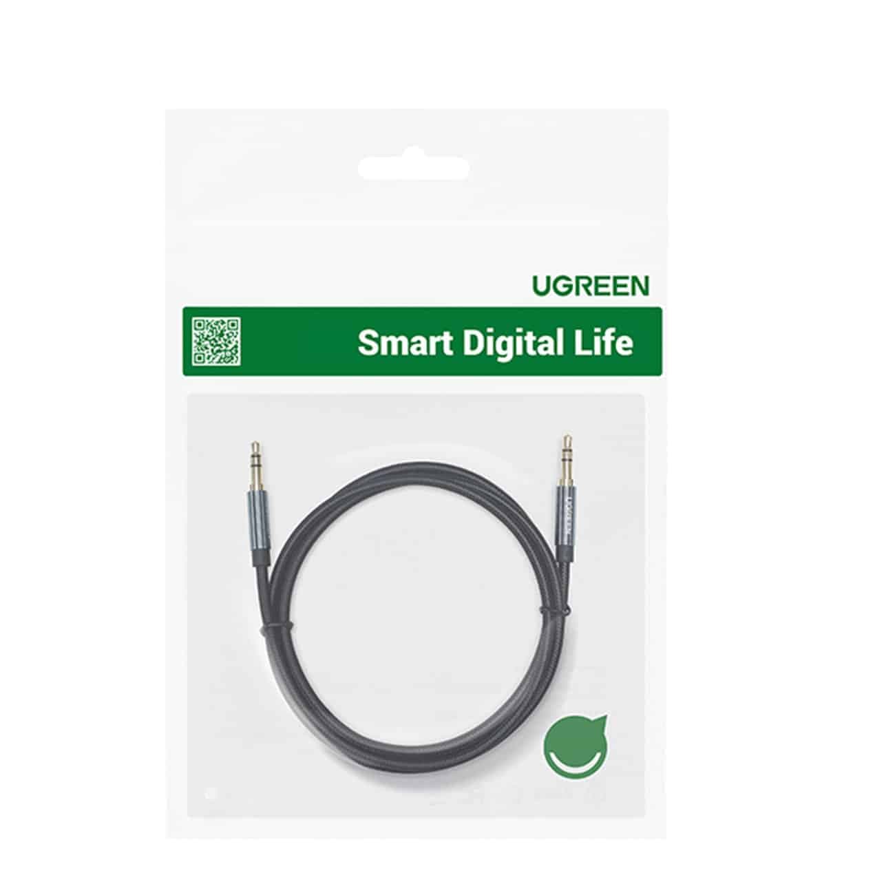 Ugreen AUX audio cable straight minijack 3.5 mm 1.5 m Μπλέ (AV112) 5