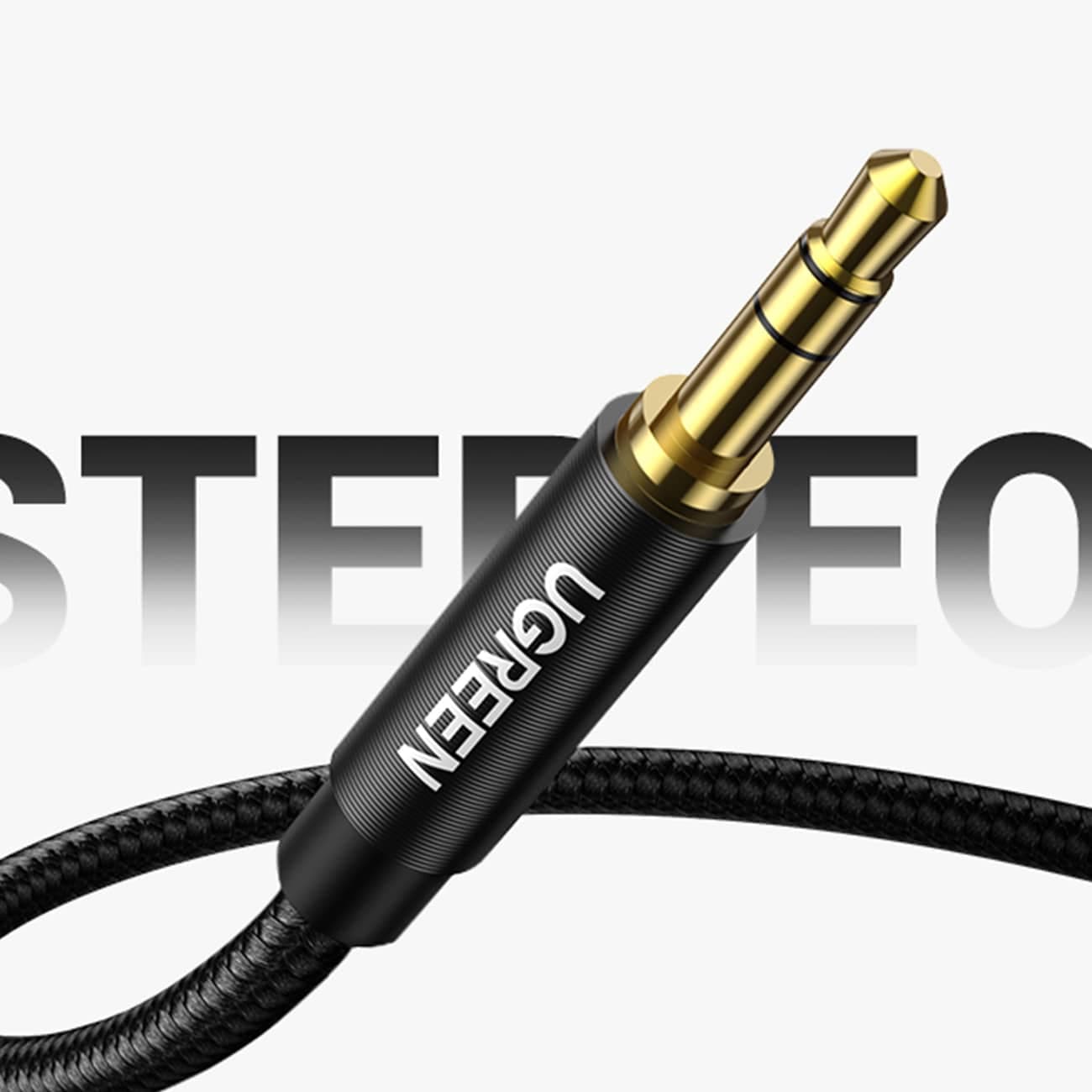 Ugreen AUX audio cable straight minijack 3.5 mm 1.5 m Μπλέ (AV112) 9