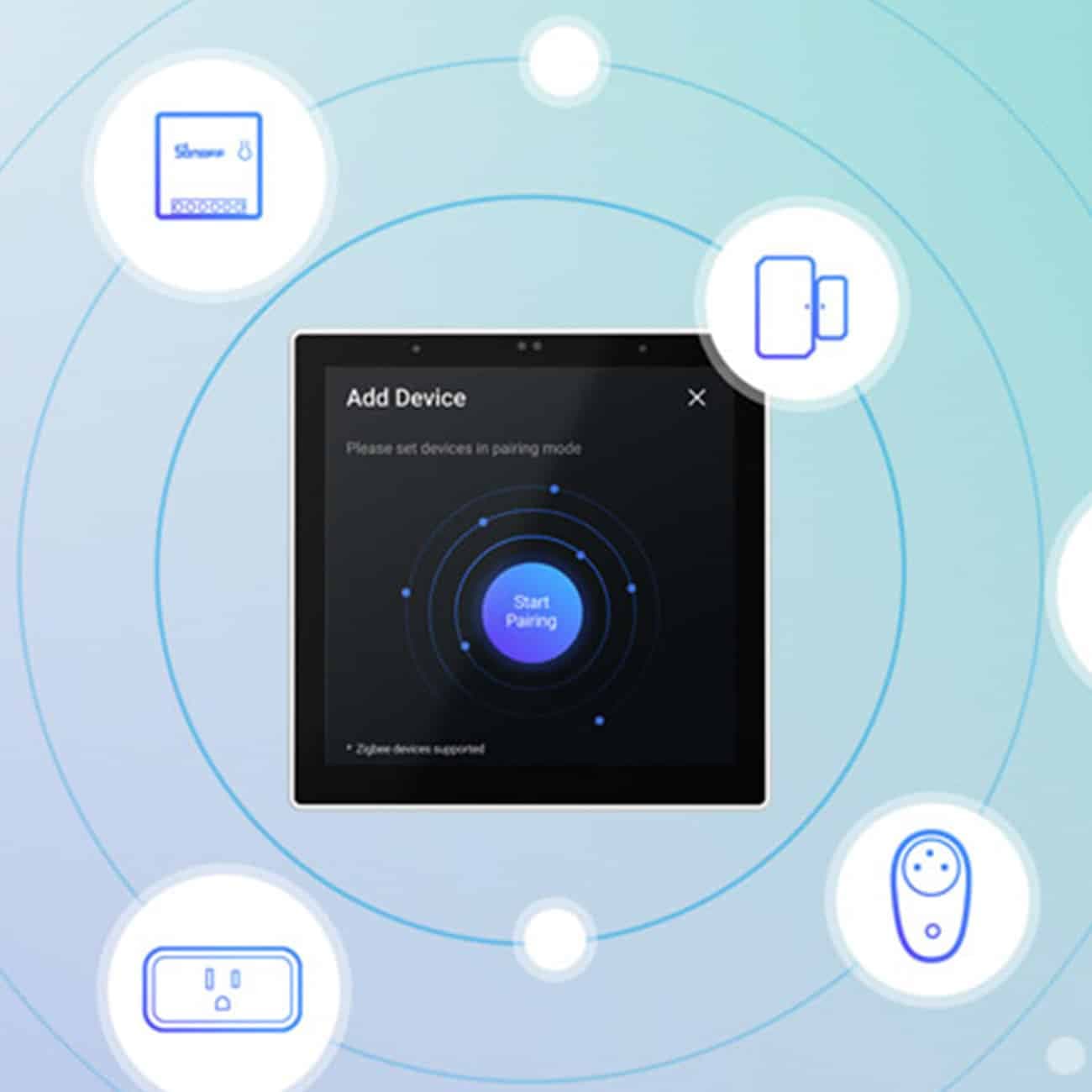 Sonoff smart home control panel with touchscreen Zigbee 3.0 Google Assistant, Alexa (Μαύρο) (NSPanel Pro) 9