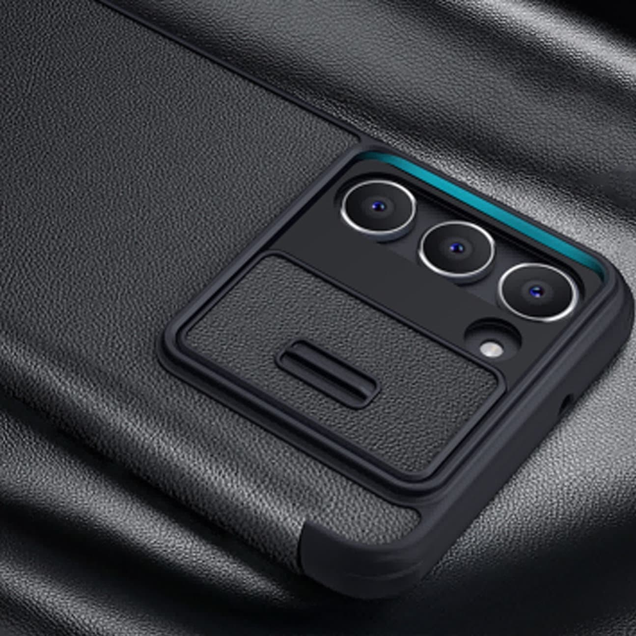 Nillkin Nillkin Qin Cloth Pro Case - θήκη για Samsung Galaxy S23+ - Μπλε 7