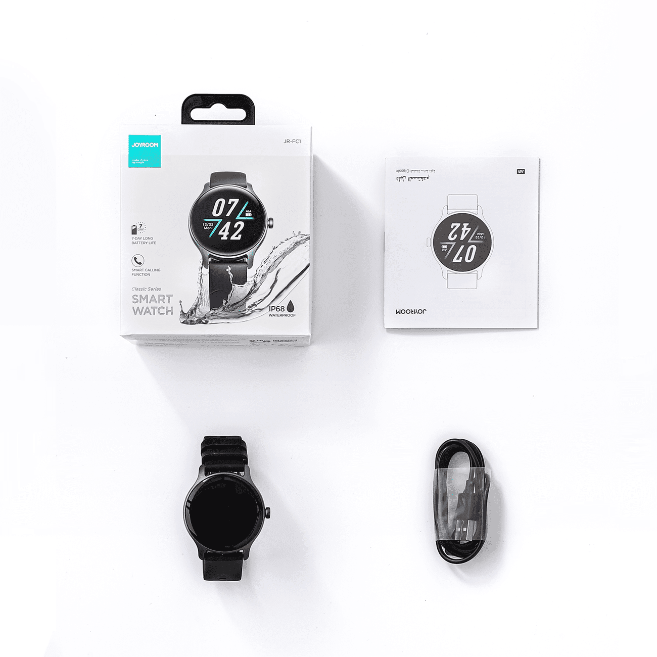 Joyroom FC1 Classic Series Call Answering Smartwatch IP68 Gray (JR-FC1) 10
