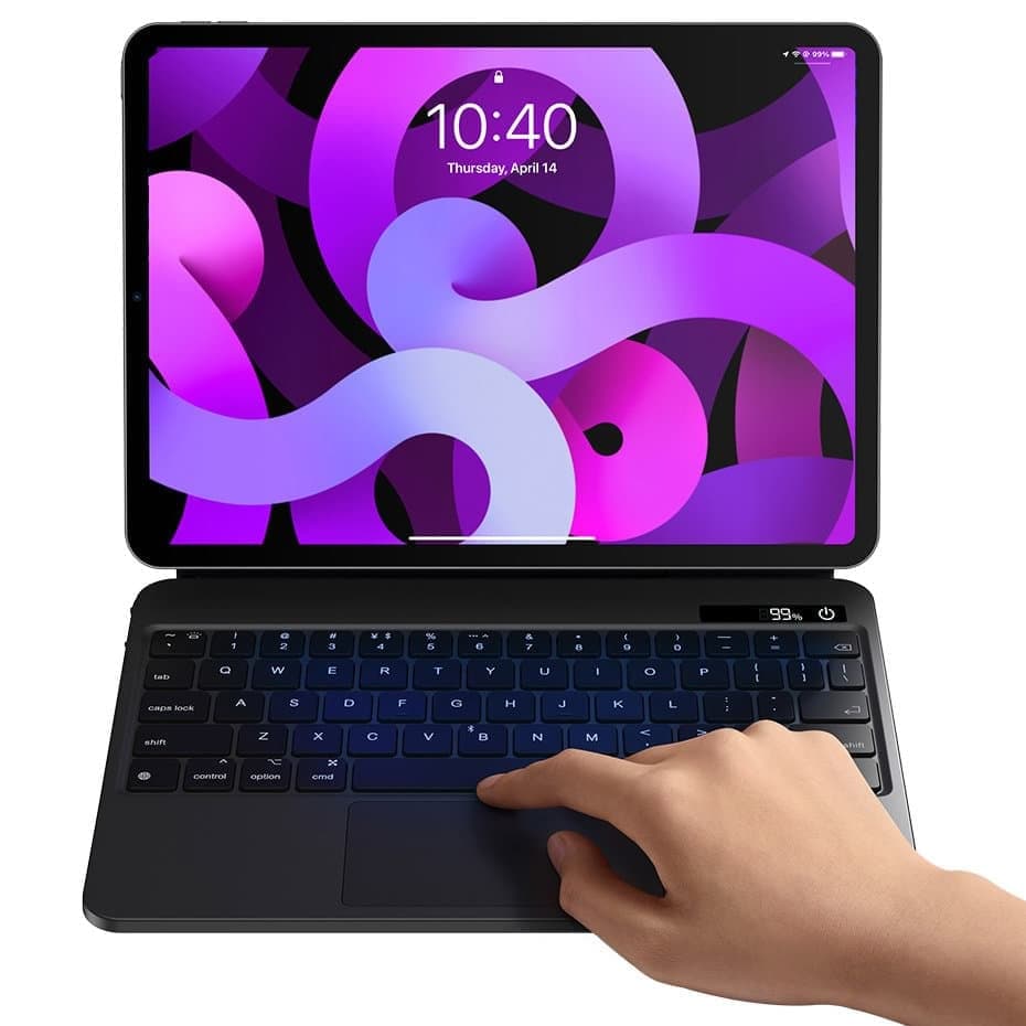 Baseus Brilliance bluetooth keyboard case iPad Pro 11'' (2018) / iPad Air 4 10.9'' / iPad Air 5 10.9'' / iPad 10 10.9'' (2022) magnetic flip stand Γκρί 19