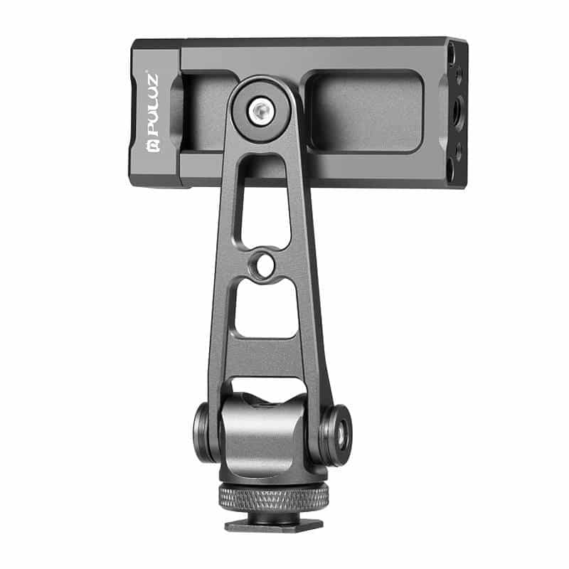 Puluz Rotation cold shoe phone clamp holder (Μαύρο)