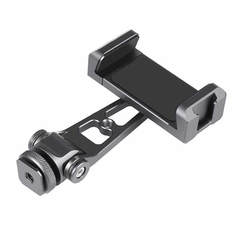 Puluz Rotation cold shoe phone clamp holder (Μαύρο) 2