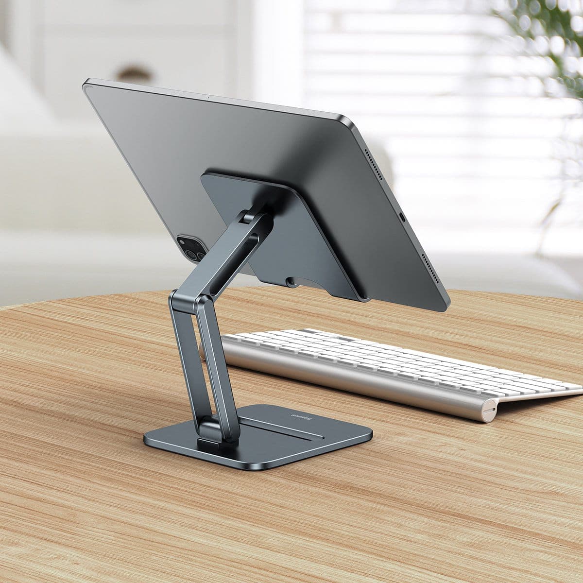 Baseus Desktop Biaxial Foldable metal tablet stand gray (LUSZ000113) 10