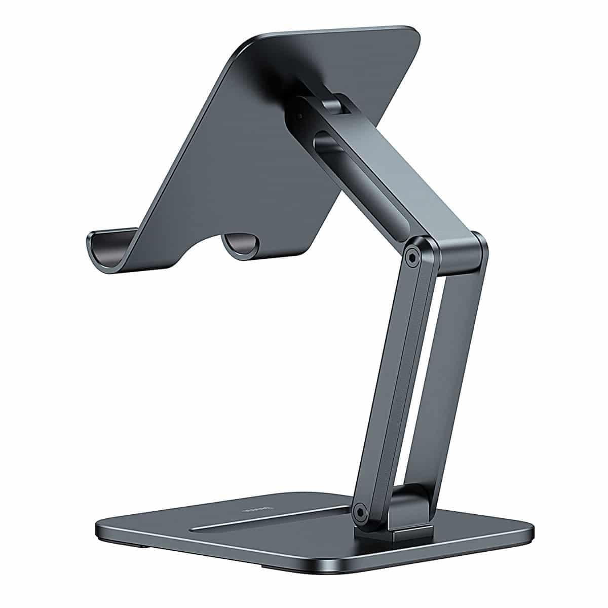 Baseus Desktop Biaxial Foldable metal tablet stand gray (LUSZ000113) 3