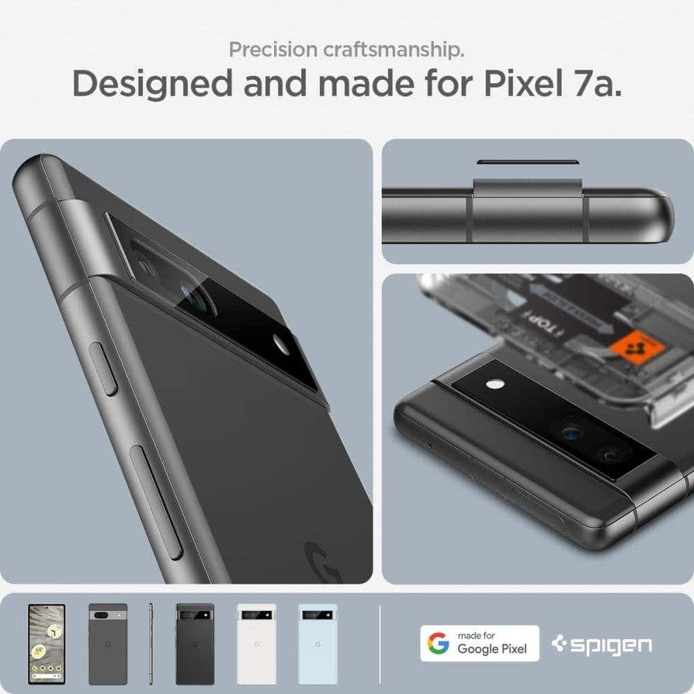 Spigen - Optik.tR EZ Fit Camera Glass (2 pack) - Google Pixel 7a - Black 17