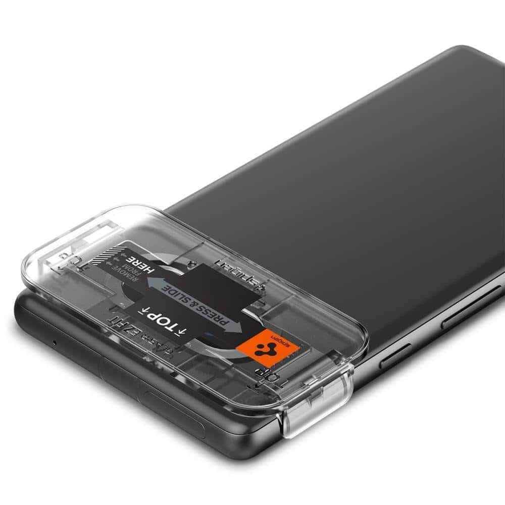 Spigen - Optik.tR EZ Fit Camera Glass (2 pack) - Google Pixel 7a - Black 6
