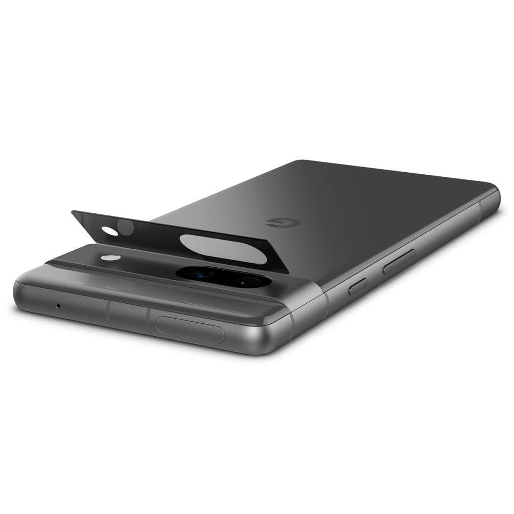 Spigen - Optik.tR EZ Fit Camera Glass (2 pack) - Google Pixel 7a - Black 8
