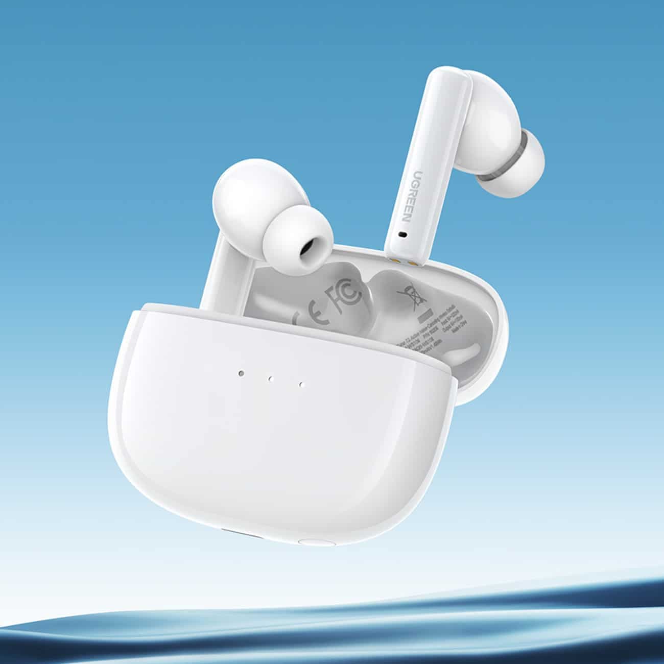 Ugreen HiTune T3 Active WS106 Wireless Bluetooth 5.2 TWS ANC Headphones - Λευκό 2