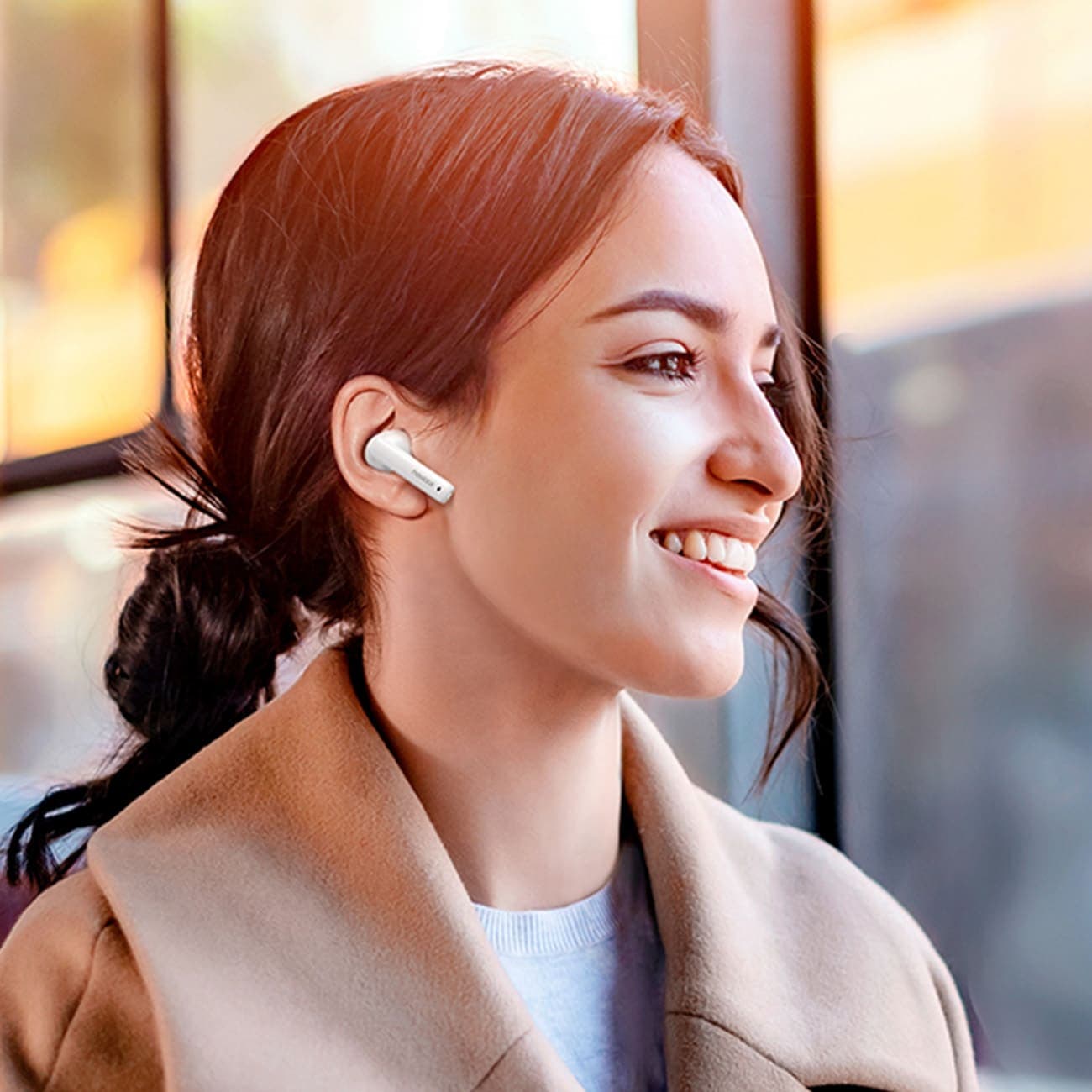 Ugreen HiTune T3 Active WS106 Wireless Bluetooth 5.2 TWS ANC Headphones - Λευκό 3