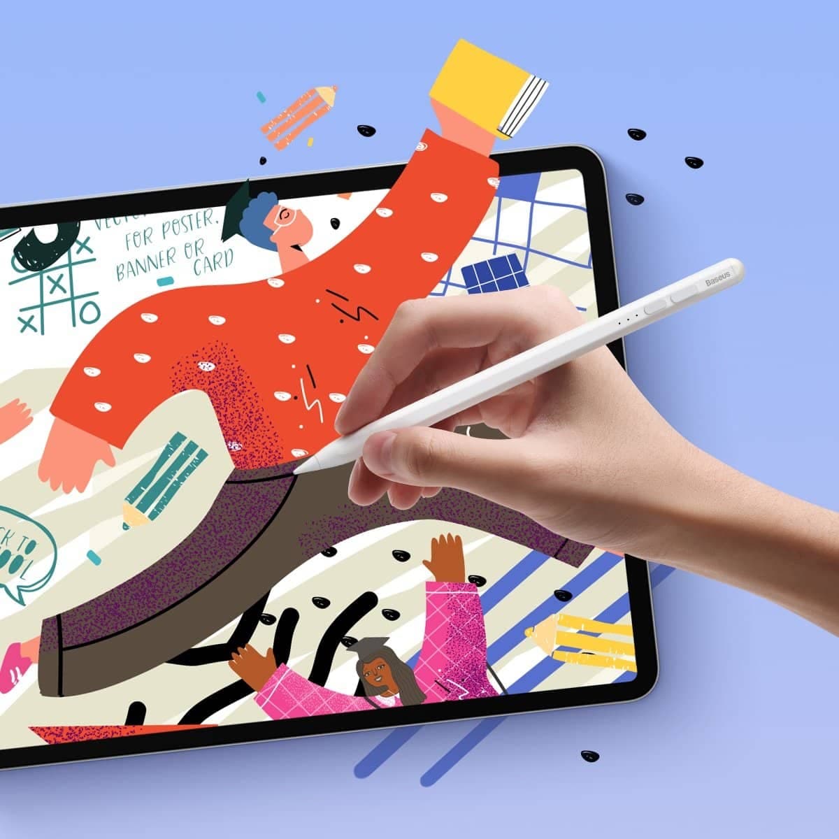 Active stylus for iPad Baseus Smooth Writing 2 SXBC060402 - white 9