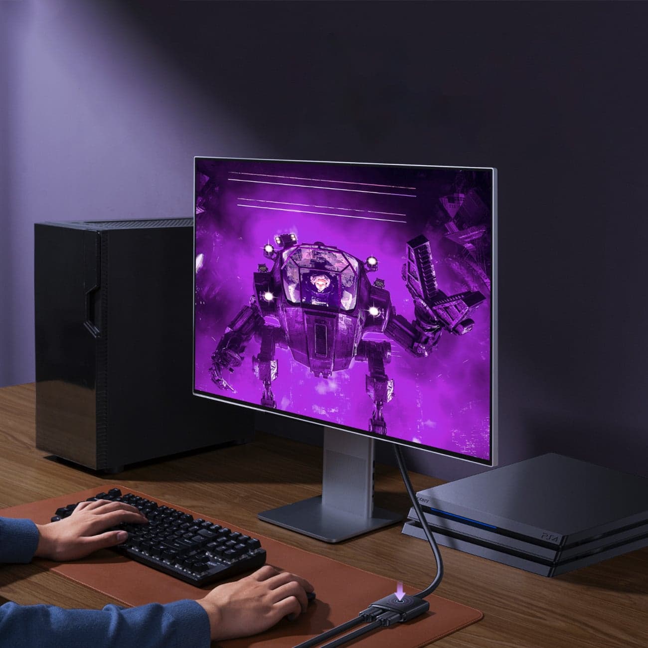 Baseus AirJoy 2in1 4K 60Hz bi-directional HDMI adapter - Μαύρο 11