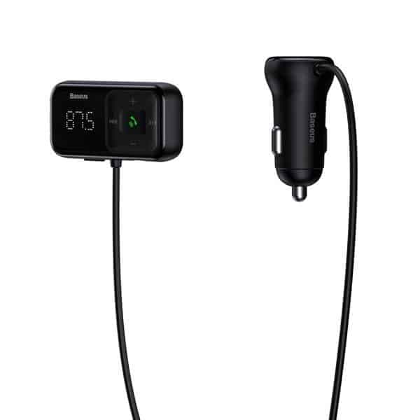Baseus S-16 (Overseas edition) Wireless Bluetooth FM transmitter with charger (Μαύρο)