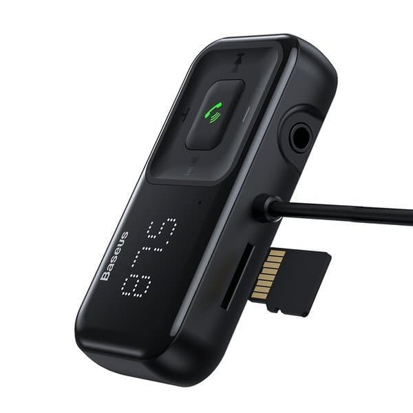 Baseus S-16 (Overseas edition) Wireless Bluetooth FM transmitter with charger (Μαύρο) 2