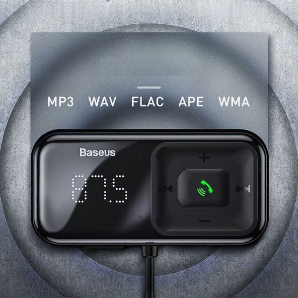 Baseus S-16 (Overseas edition) Wireless Bluetooth FM transmitter with charger (Μαύρο) 9