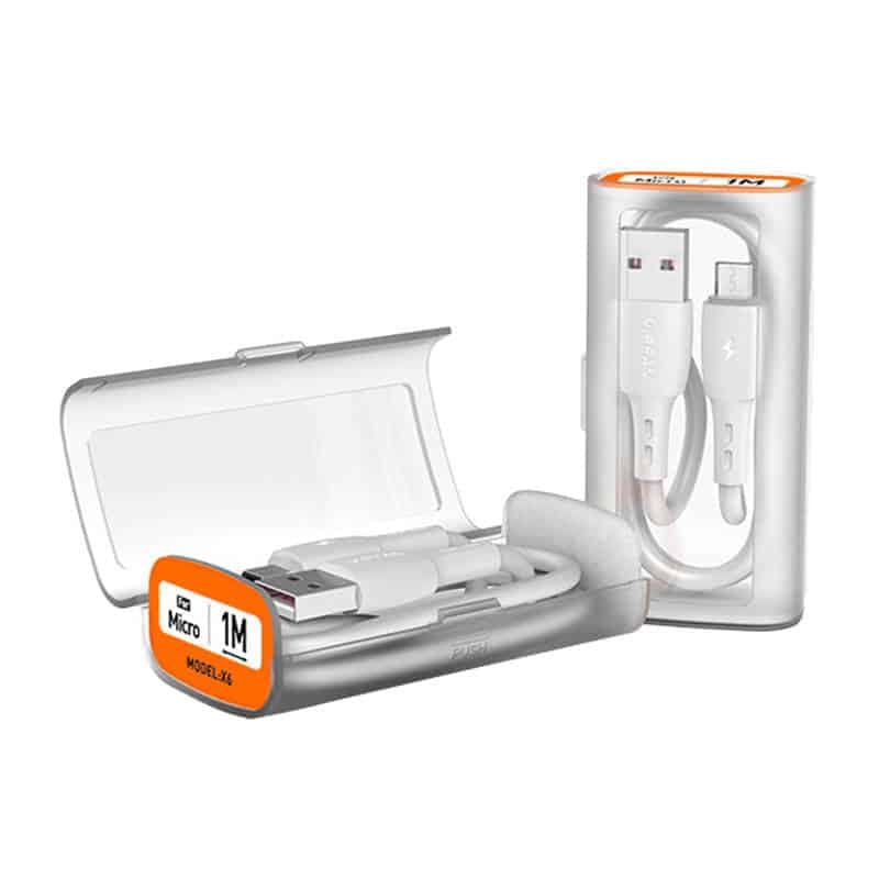 Vipfan X06 καλώδιο USB Α - Micro USB 3A 1m (Λευκό)