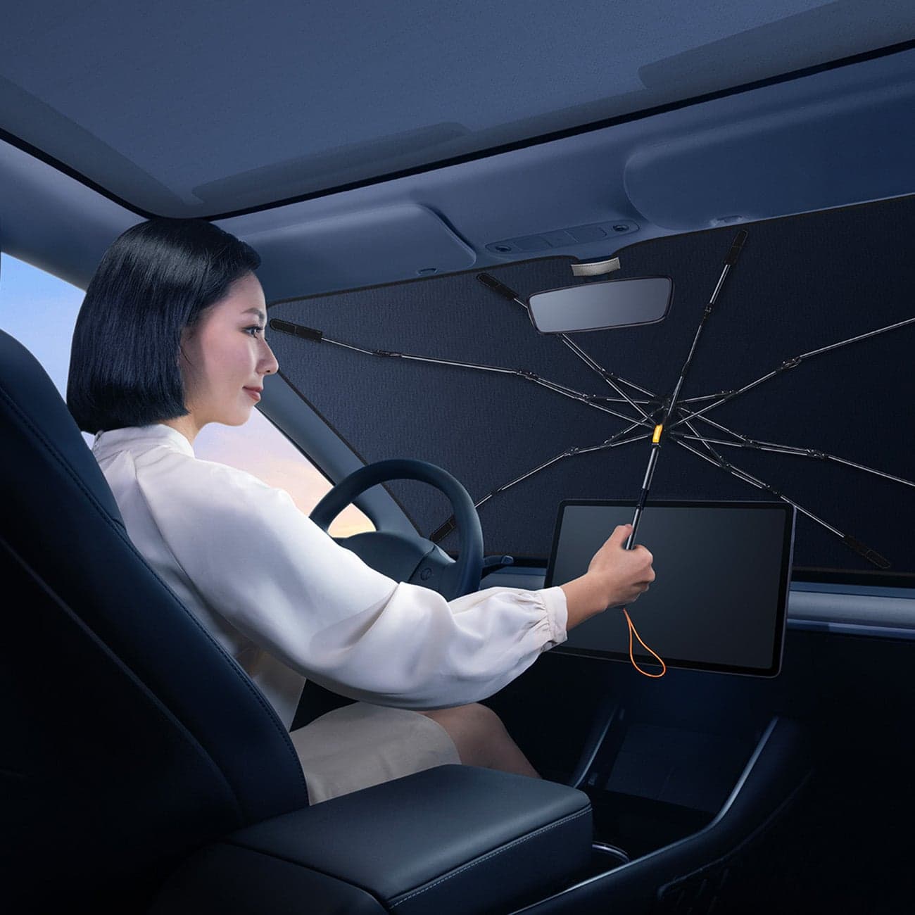 Sunshade for the windscreen Baseus CoolRide CRKX000001 - Μαύρο 12