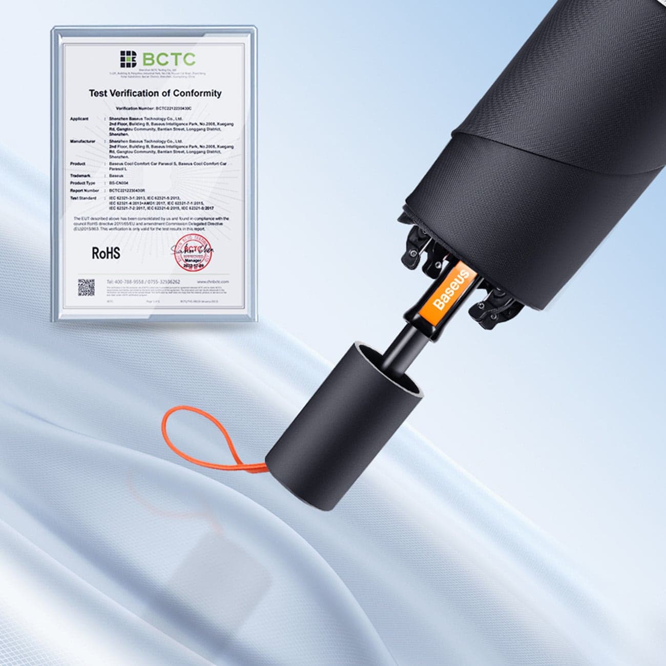 Sunshade for the windscreen Baseus CoolRide CRKX000001 - Μαύρο 16