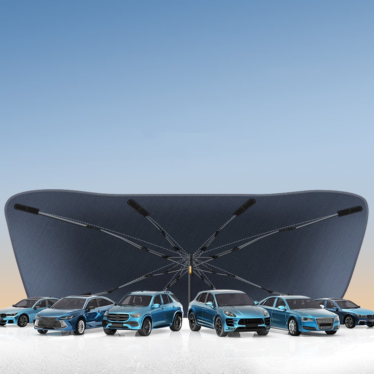 Sunshade for the windscreen Baseus CoolRide CRKX000001 - Μαύρο 17