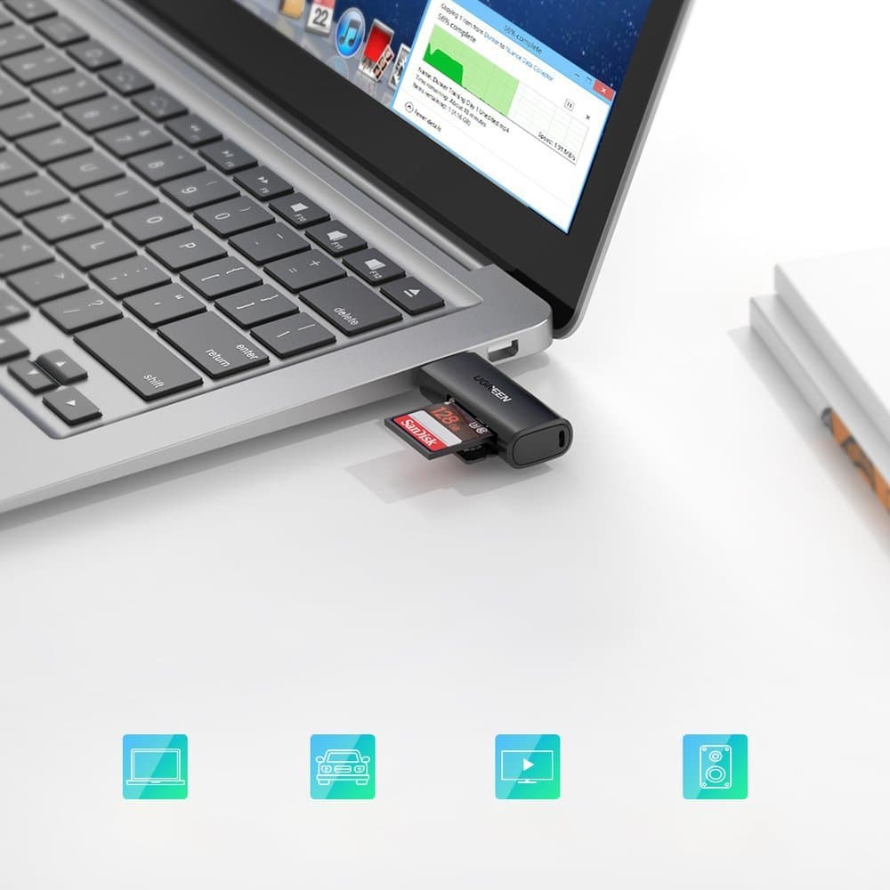 Ugreen CM264 USB 3.0 SD/TF card reader - Μαύρο 6