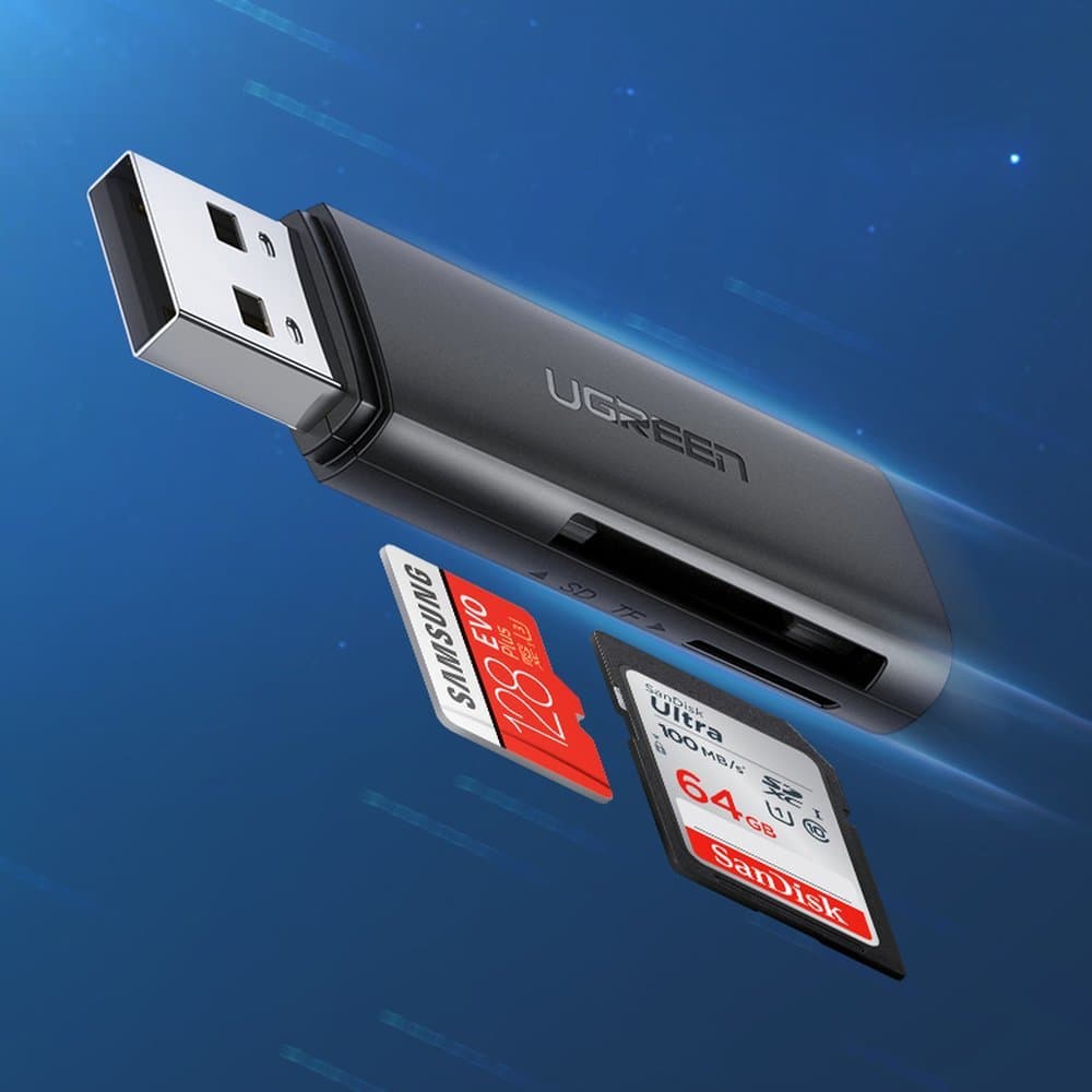 Ugreen CM264 USB 3.0 SD/TF card reader - Μαύρο 5