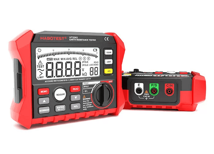 Habotest HT2302 Digital Earth Resistance Tester 2