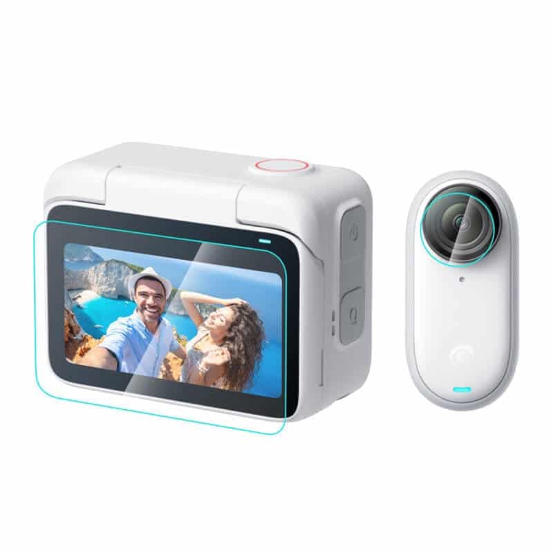 2 in 1 Screen and Lens Tempered Glass Film PULUZ  For Insta360 GO 3 (Διαφανές)
