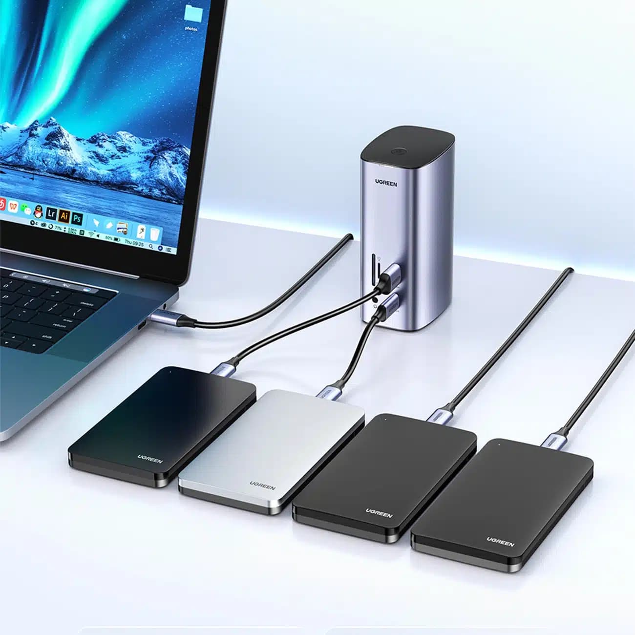Ugreen Multifunction HUB 12in1 USB C USB HDMI DP RJ45 AUX SD TF Γκρί (CM555) 11