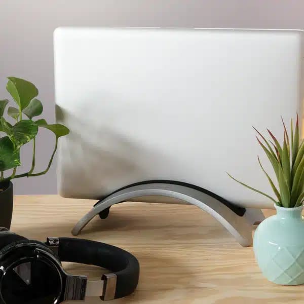 Kalibri Ξύλινη βάση φορητού υπολογιστή για Apple MacBook Air/Pro Retina (Καρυδιά Ασημί) 5
