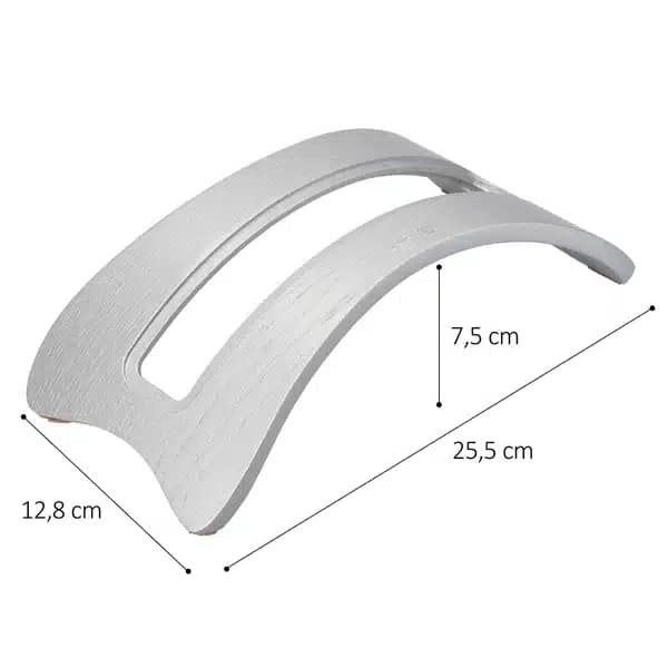 Kalibri Ξύλινη βάση φορητού υπολογιστή για Apple MacBook Air/Pro Retina (Καρυδιά Ασημί) 3