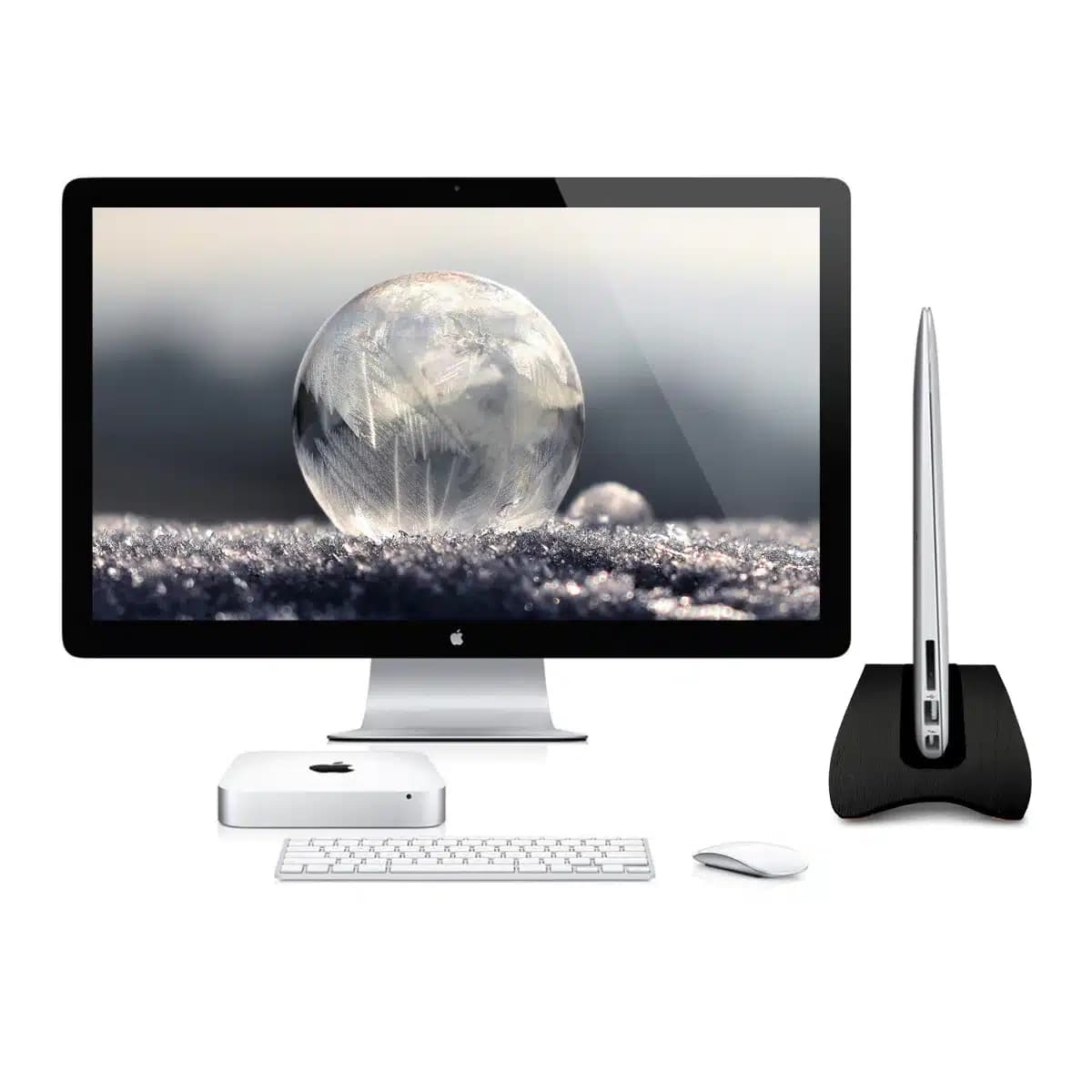 Kalibri Ξύλινη βάση φορητού υπολογιστή για Apple MacBook Air/ Pro Retina (Δρυς Μαύρο) 2