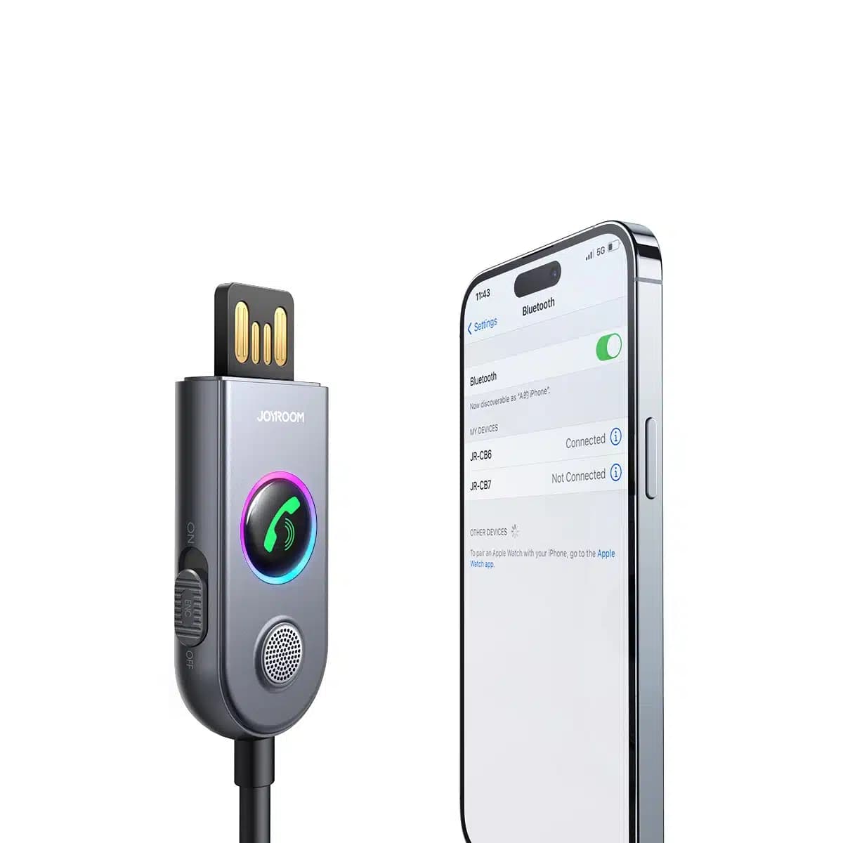 Joyroom JR-CB6 wireless car receiver (Γκρι) 4