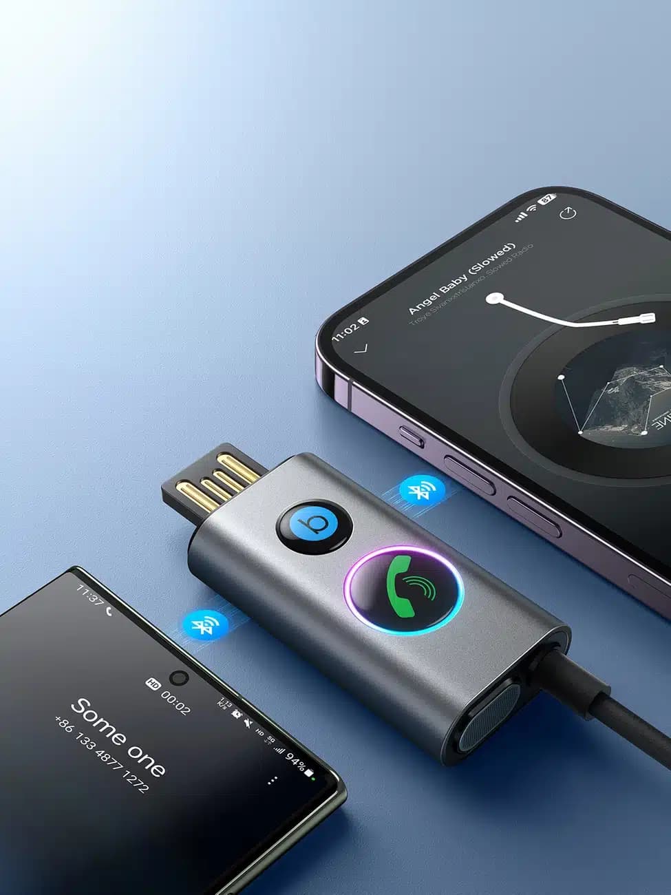Joyroom JR-CB7 wireless car receiver (Γκρι) 10