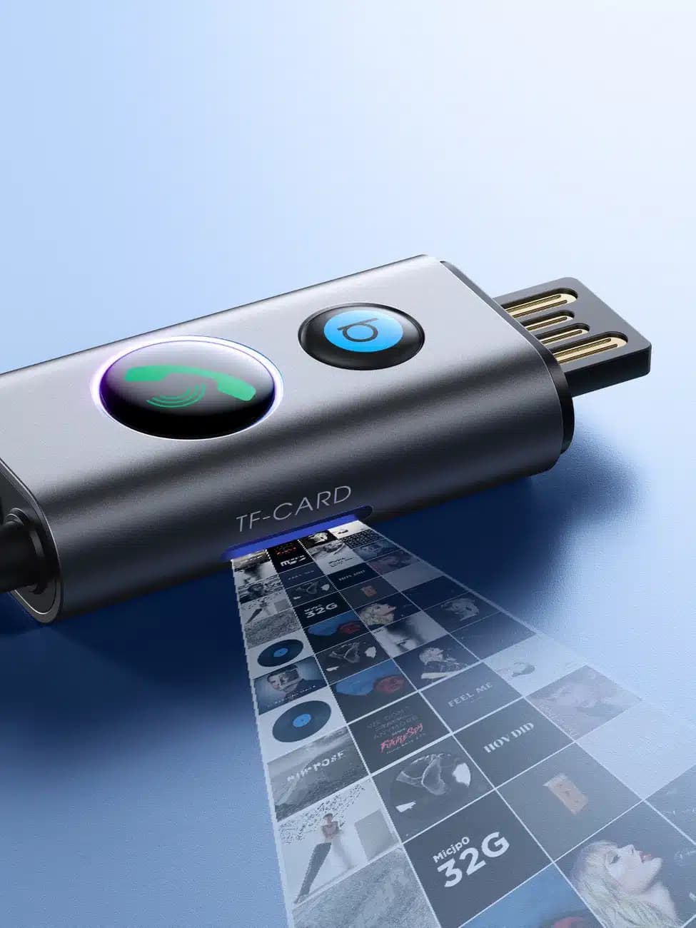 Joyroom JR-CB7 wireless car receiver (Γκρι) 8