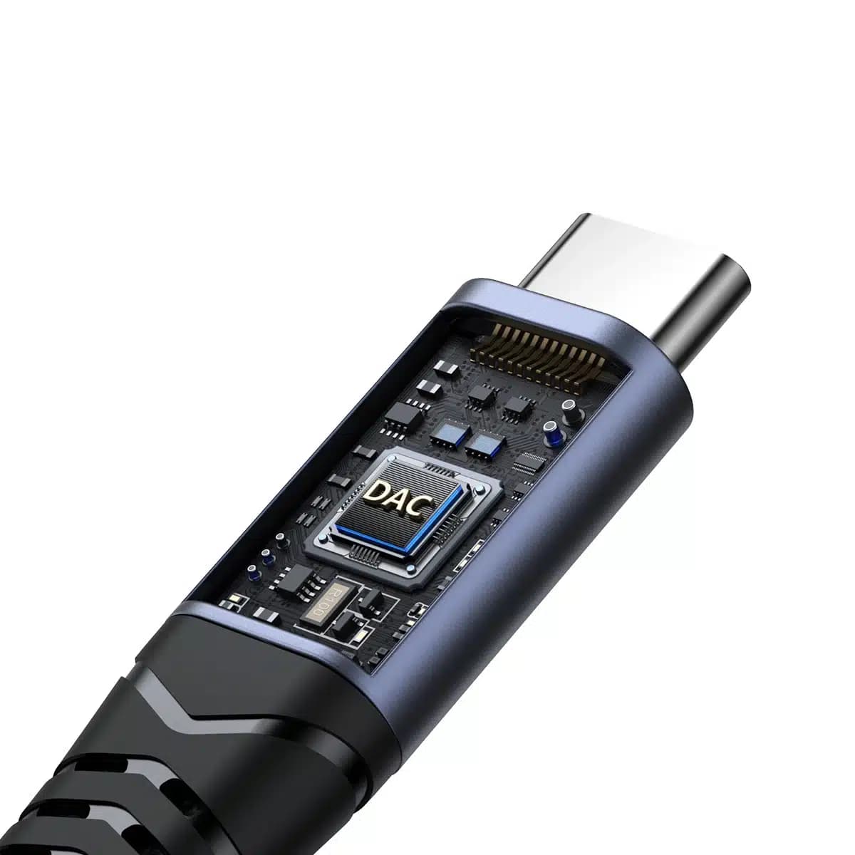 Joyroom SY-C02 2in1 DAC adapter USB-C to USB-C / 3.5 mm mini jack - Μαύρο 3