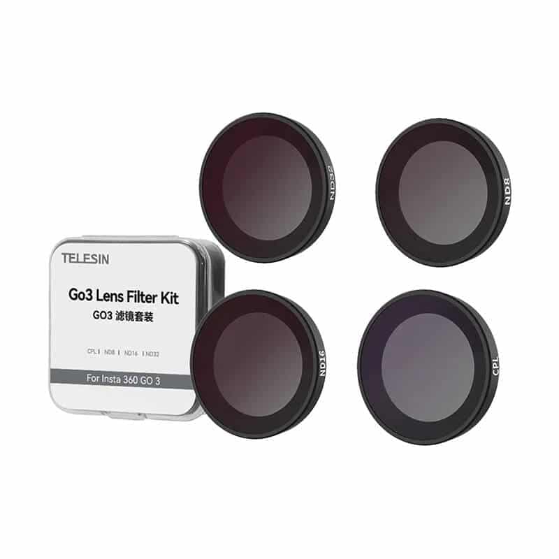 Telesin Lens filter Set CPL/ND8/ND16/ND32 for Insta360 GO3 5