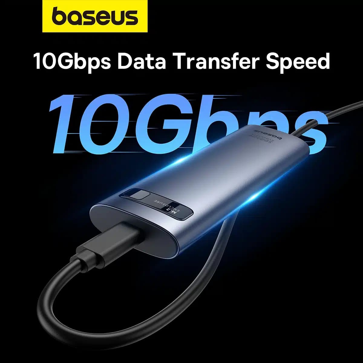 Baseus FlyJoy Series M.2 NVMe / M.2 SATA 10 Gb/s SSD bay - Γκρί 13