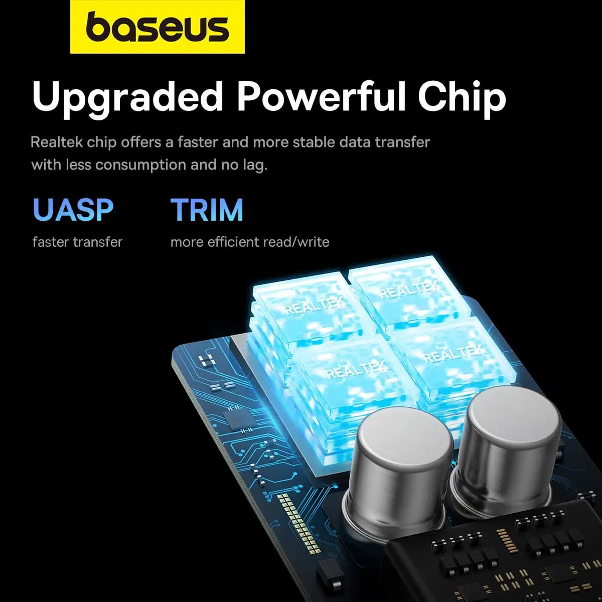 Baseus FlyJoy Series M.2 NVMe / M.2 SATA 10 Gb/s SSD bay - Γκρί 15